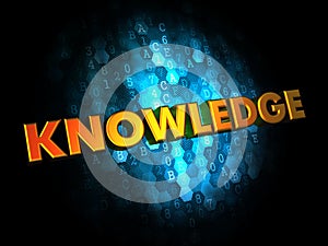 Knowledge Concept on Digital Background.