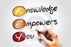 Knowledge Empowers You