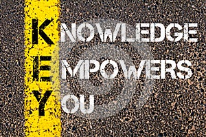 Knowledge Empowers You - KEY Concept