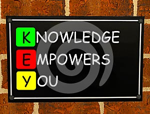 Knowledge Empowers You - KEY Concept
