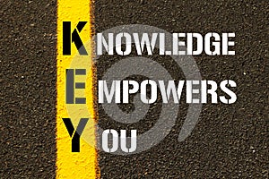 Knowledge Empowers You - KEY Concept