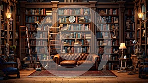 knowledge home library background