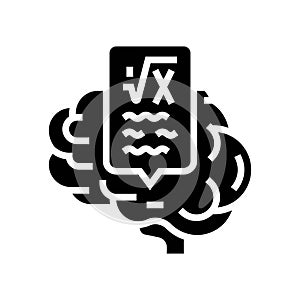 knowledge math science education glyph icon vector illustration