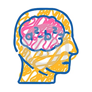 knowledge math science education icon doodle illustration