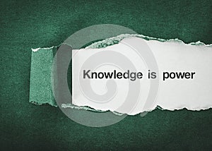 Knowledge is power