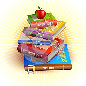 Knowledge pyramid hierarchy illustration.