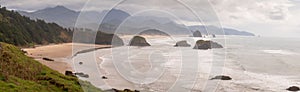 View of Haystack Rock from Ecola State Park. photo