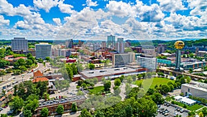 Knoxville, Tennessee USA Downtown Skyline Aerial