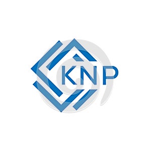 KNP letter logo design on white background. KNP creative circle letter logo concept. n