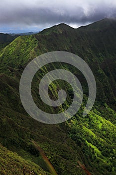 Ko`olau Views from Mount Olympus, Oahu