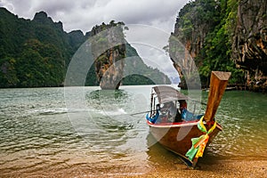 Ko Tapu rock on James Bond Island, Phang Nga Bay, Thailand