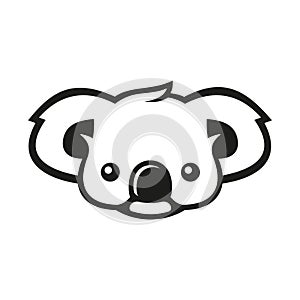 Koala Bear Sign Logo. Vector