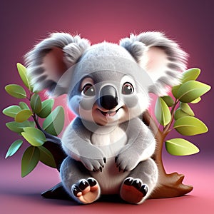 Koala Joey Loveliness: 3D Rendering Delight