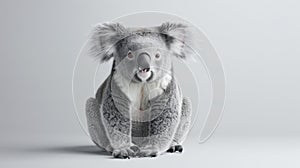 The adorable sitting koala.AI generated image