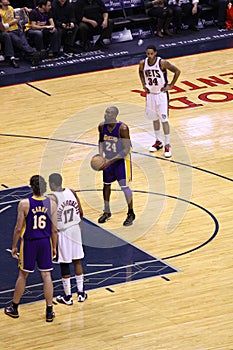 Kobe Bryant in the game against New Jersey Nets