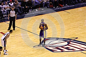 Kobe Bryant in the game against New Jersey Nets