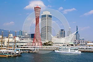 Kobe at the port , Japan City Skyline