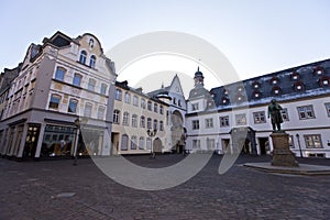 Koblenz city center. Place and monument.