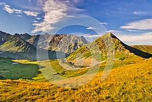 Kobylia dolina valley from Hladky Stit mountain in High Tatras