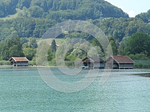 Kochelsee summer view on the lake