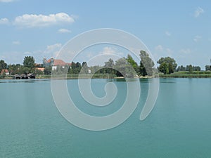 Kochelsee summer view on the lake