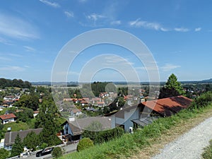 Kochelsee summer view on streets