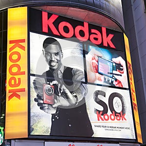 Kodak advertising at Times Square