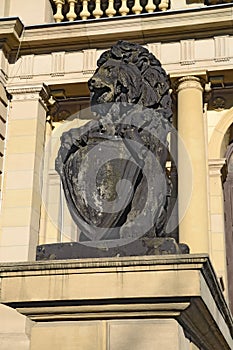 Koenigsberg lion. Kaliningrad (Konigsberg before 1946), Russia