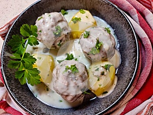 Koenigsberger meat balls photo