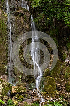 Koenigshuetter waterfall with little water