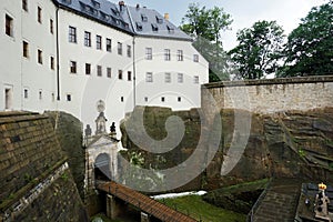 Koenigstein castle with gateway, ramp and forecourt photo