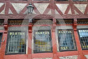 Detail of a Half timbered house in Koge, Denmark