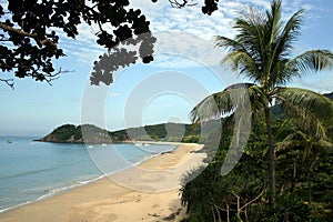 Koh Lanta beach with tourist bots