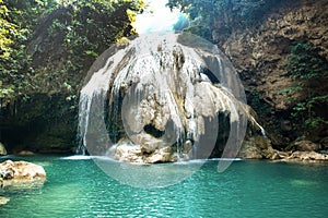 Koh Luang, Kor Luang waterfall in Lamphun province, Thailand