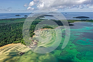 Koh Mak tropical island and its paradise beach near koh Chang, Trat, Thailand