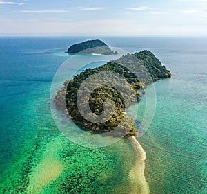 Koh Mak tropical island and its paradise beach near koh Chang, Trat, Thailand