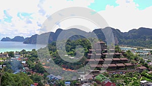 Koh Phi Phi Don Thailand beach island viewpoint panorama view