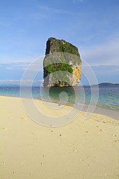 Koh Poda island and sand - Krabi - Thailand photo