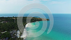 Koh Rong Island and its green vegetation