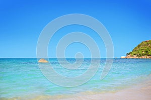 Koh Samui beach with white sand