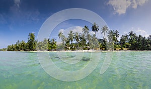 Koh Samui island blue and green panorama in Thailand