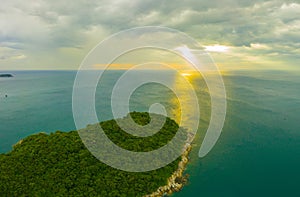 Koh Yao Noi, Phuket, Thailand Panoramic View aerial drone uav tropical paradise ko yao noii thai island