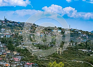 Kohima cityscape during early hours, Nagaland, India photo