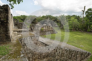 Kohunlich maya ruins in Quintana Roo Mexico