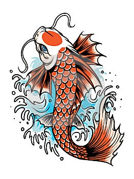 Koi fish tattoo