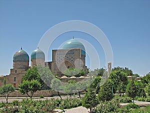 Kok Gumbaz mosque in Shakhrisabz, Uzbekistan