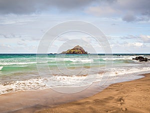 Koki Beach Park, Maui. The dark red sand at Koki Beach produced by Ka Iwi O Pele