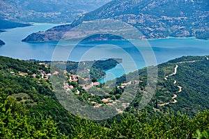Kokkinos Fokida Village Above Lake Mornos, Greece