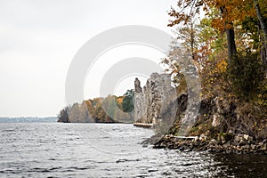 Koknese old castle ruins in Latvia