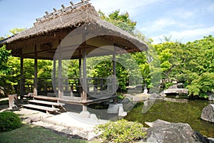 Koko-En Gardens in Himeji, Japan photo